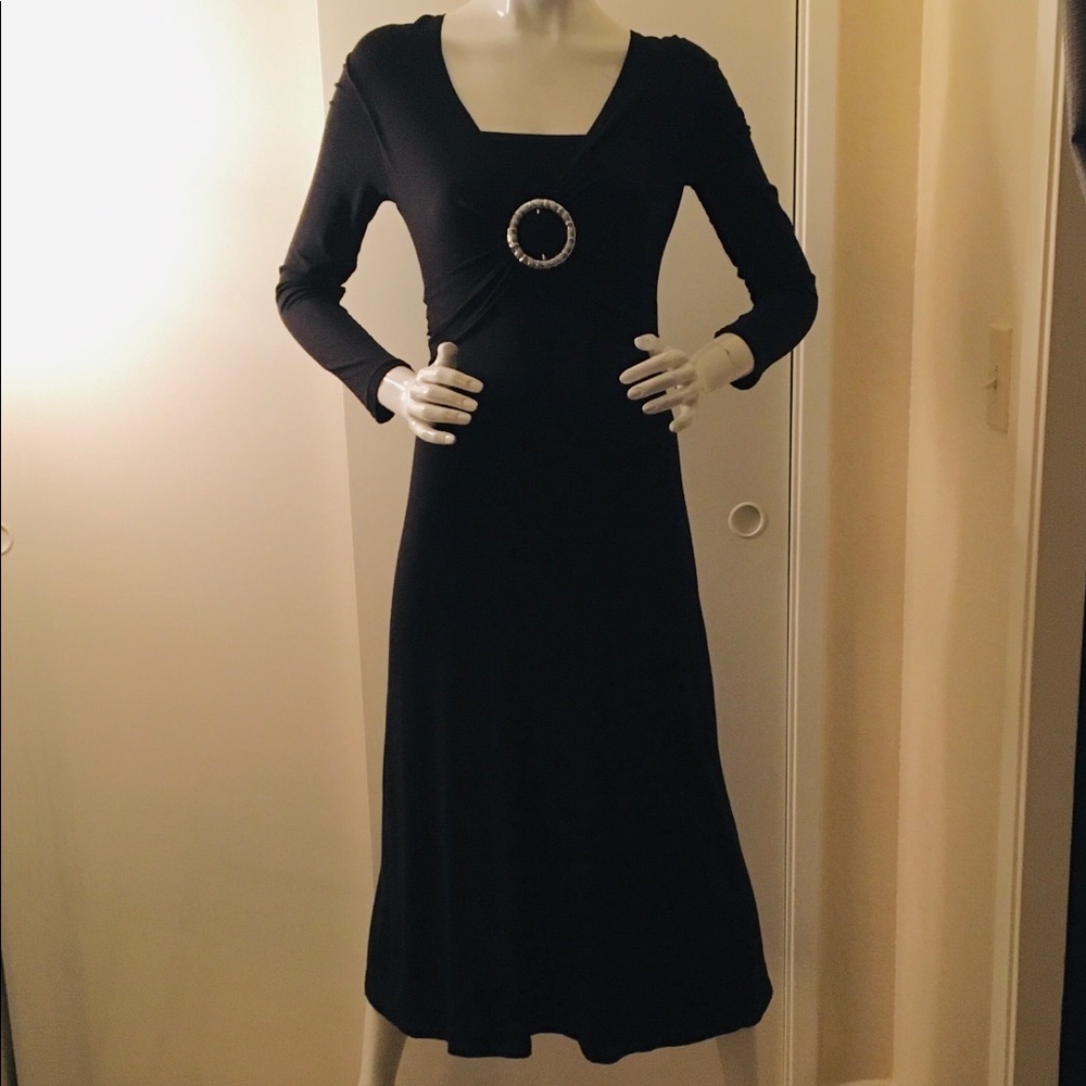 Long black fancy dress